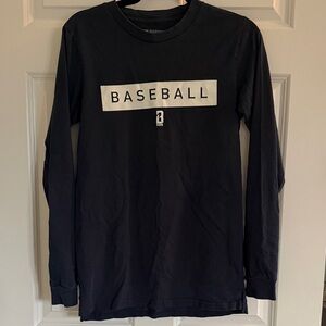 Baseball lifestyle 101 Graphic Long-Sleeve Tee - navy
